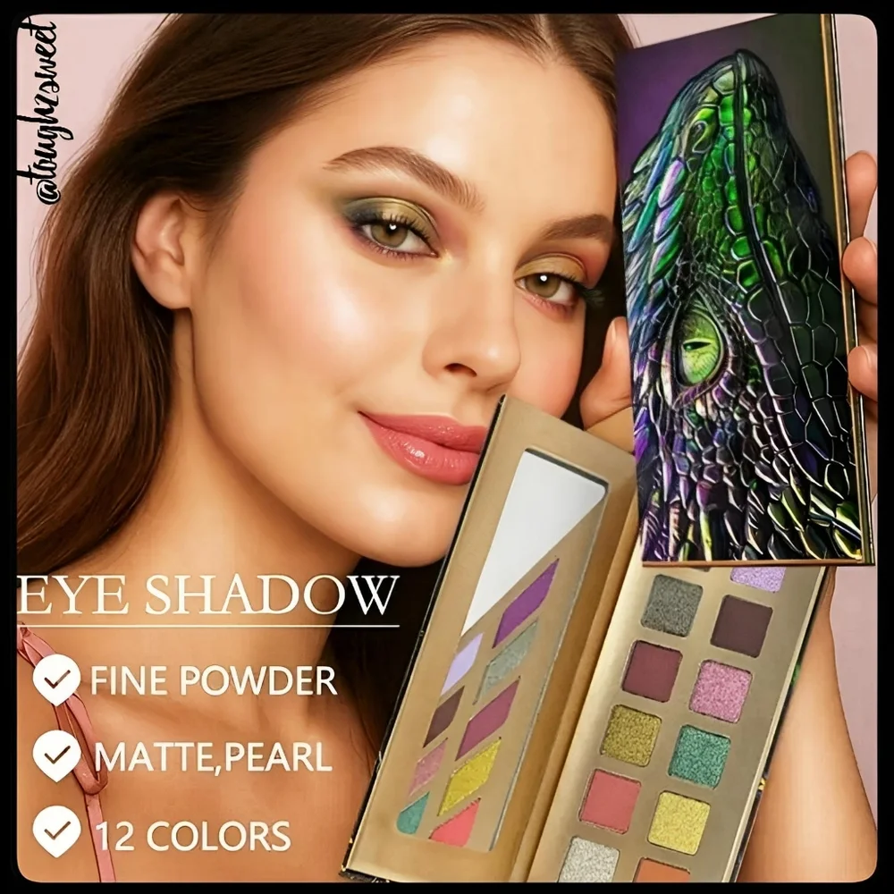 🆕️LIMITED EDITION KOMODO DRAGON 12 COLOR HIGHLY PIGMENTED EYESHADOW PALETTE